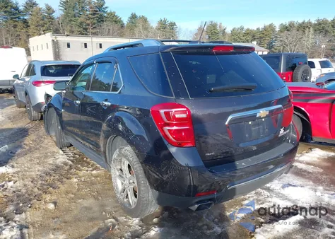 2016 Chevrolet Equinox Ltz from USA, damaged, VIN 2GNFLGE33G6237250
